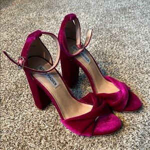 Steve Madden Velvet Heels 7